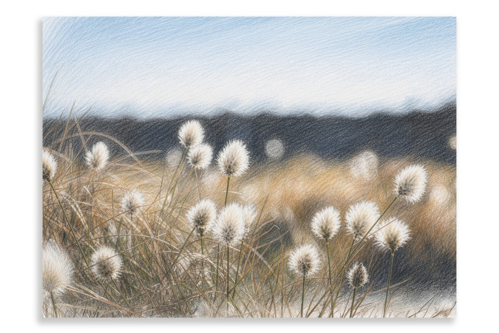 Common Cotton Grass- Artistic